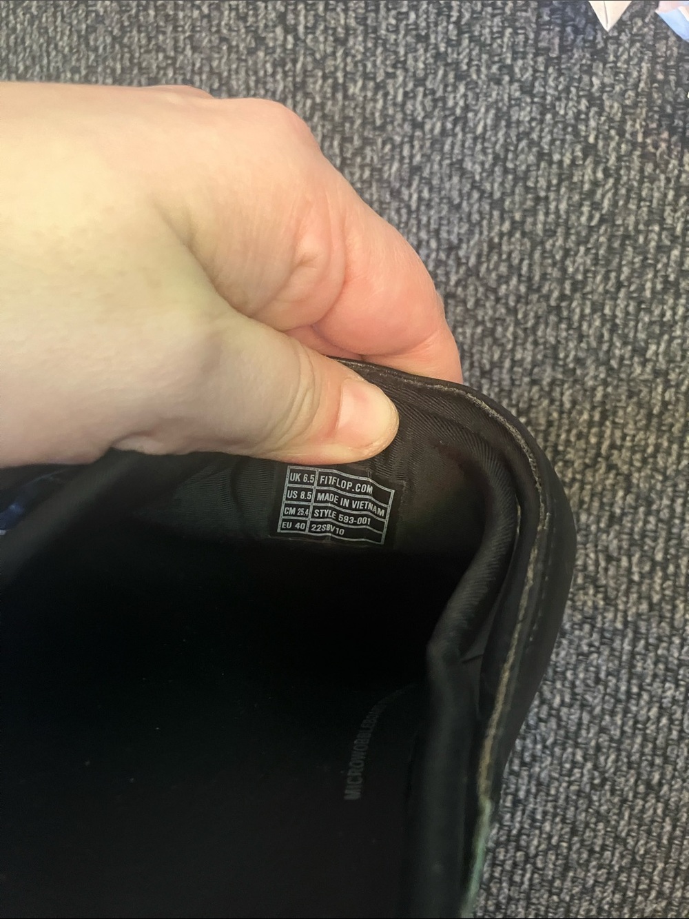 FitFlop Gogh Pro Superlight Leather Clogs in black 8.5 - Picture 9 of 12